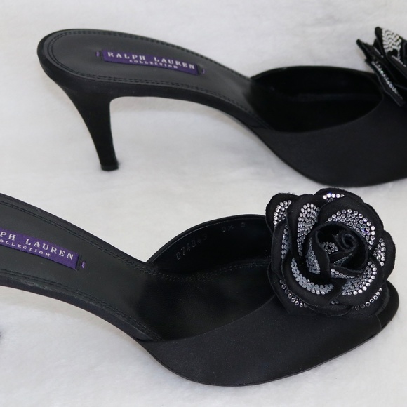 Ralph Lauren Purple Label Flower Slides size 9 1/2 - Picture 2 of 9